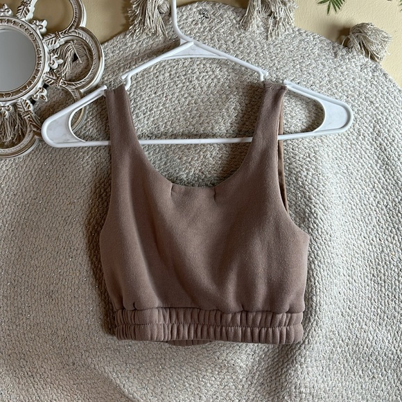 Brown sweatshirt sport bra - Picture 4 of 4